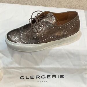 Robert Clergerie Women's Metallic Brown Sneakers